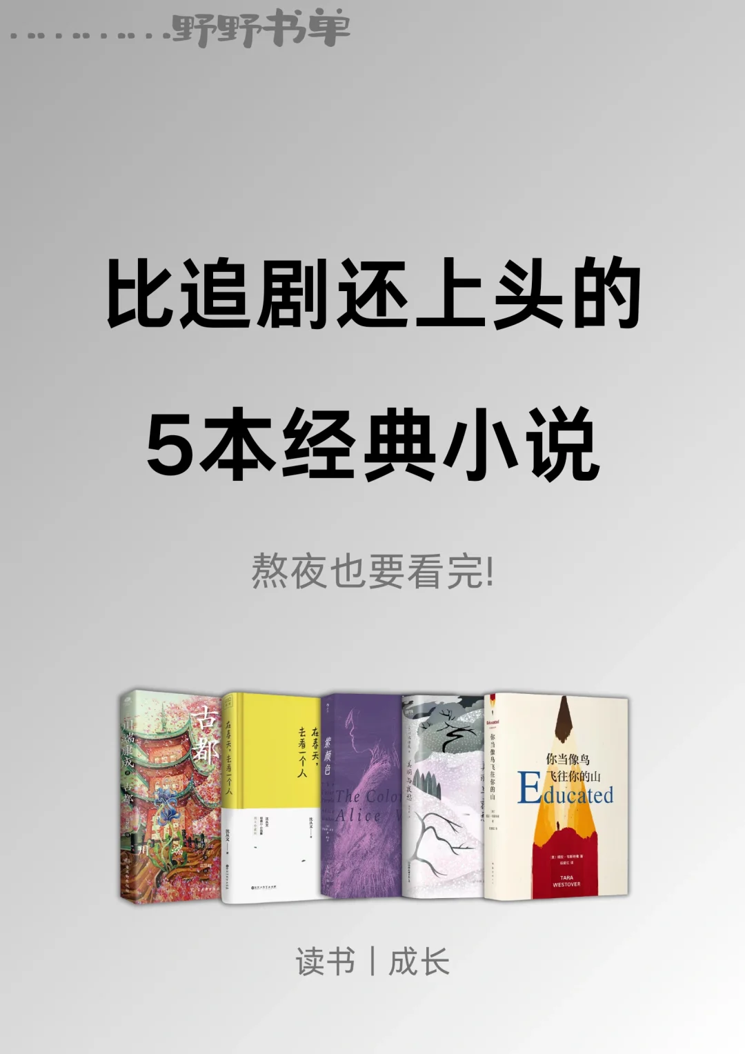 比追剧还上瘾的5本小说，建议你熬夜看完!