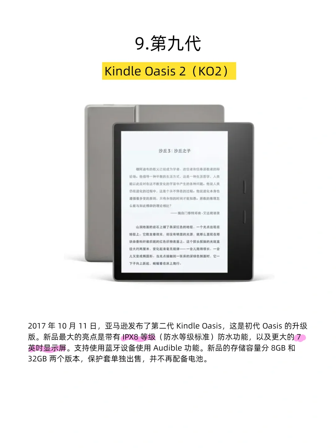 历代kindle阅读器介绍【详细版】
