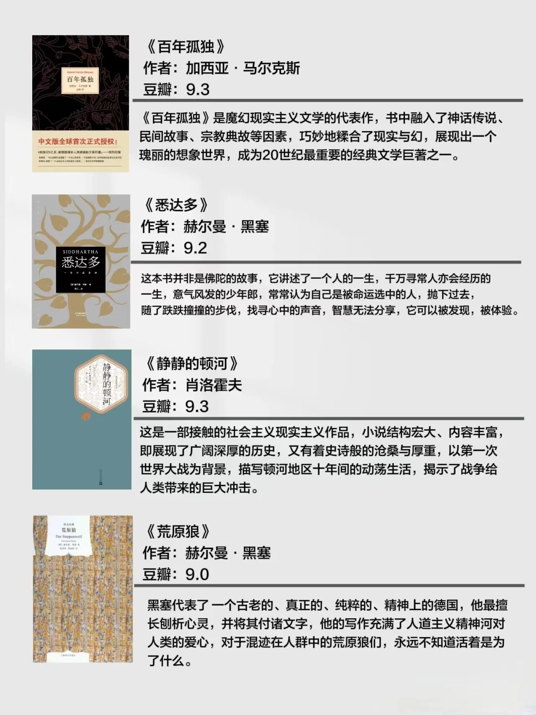 诺贝尔文学奖‖这20本书必读❗❗