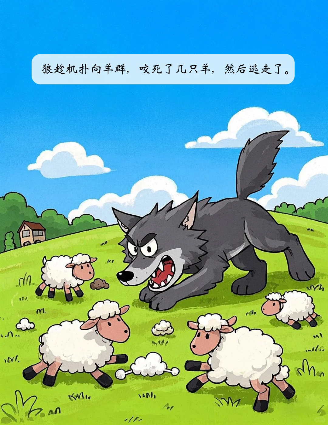 儿童故事绘本《狼来了》