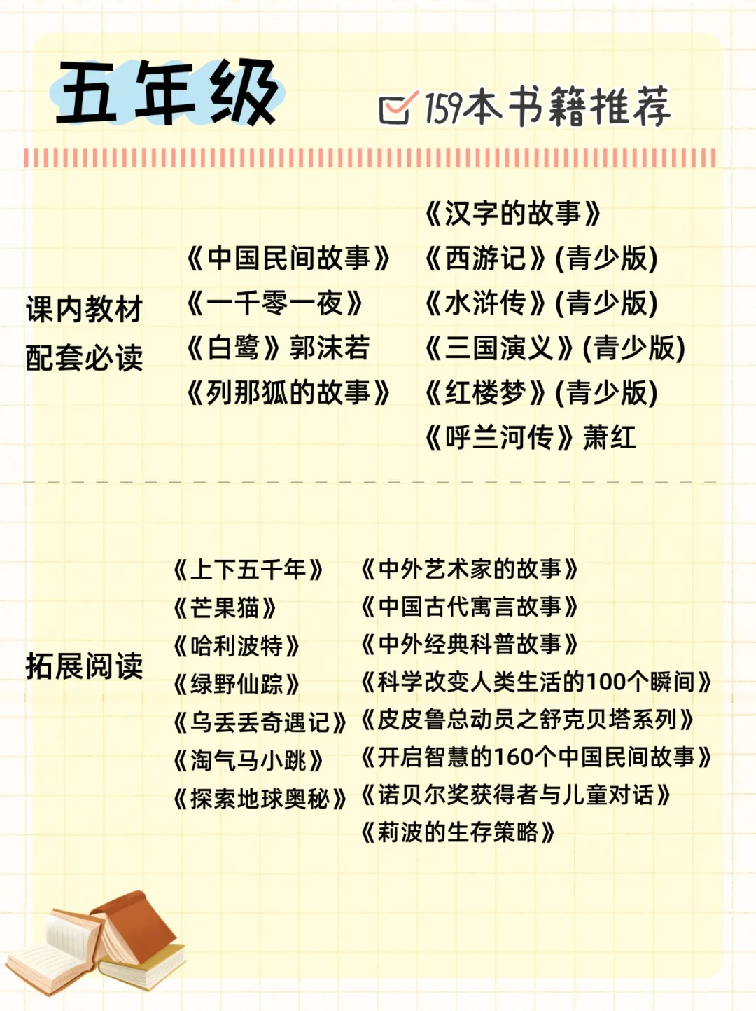 💯清华附小推荐书单❗海淀妈人手一份❗