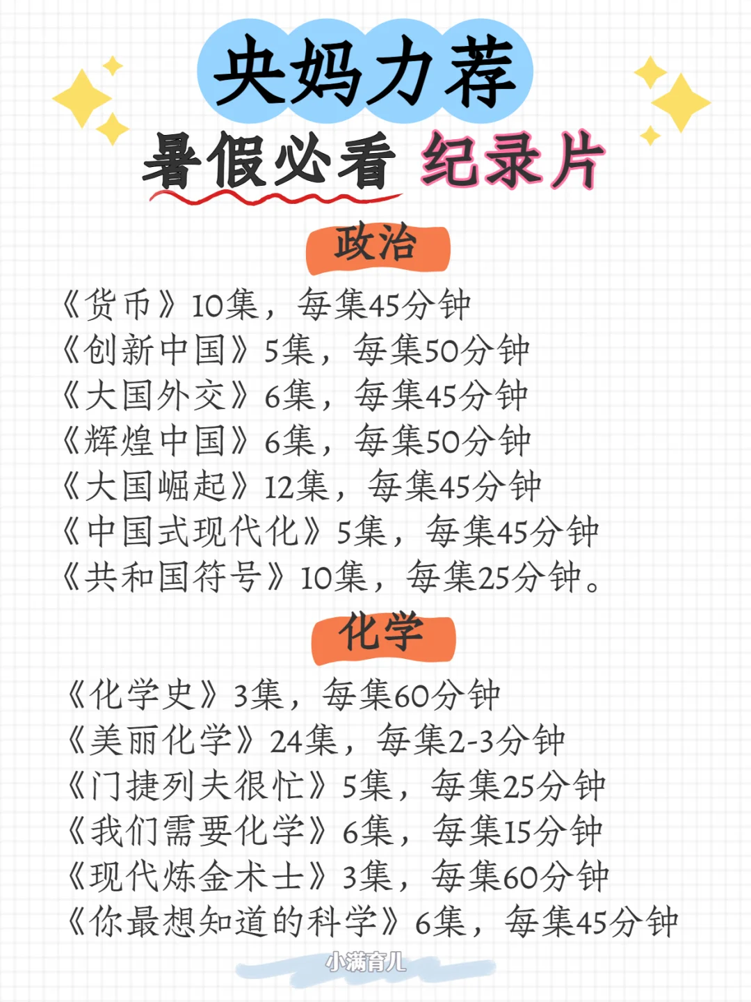 央妈力荐暑假必看纪录片