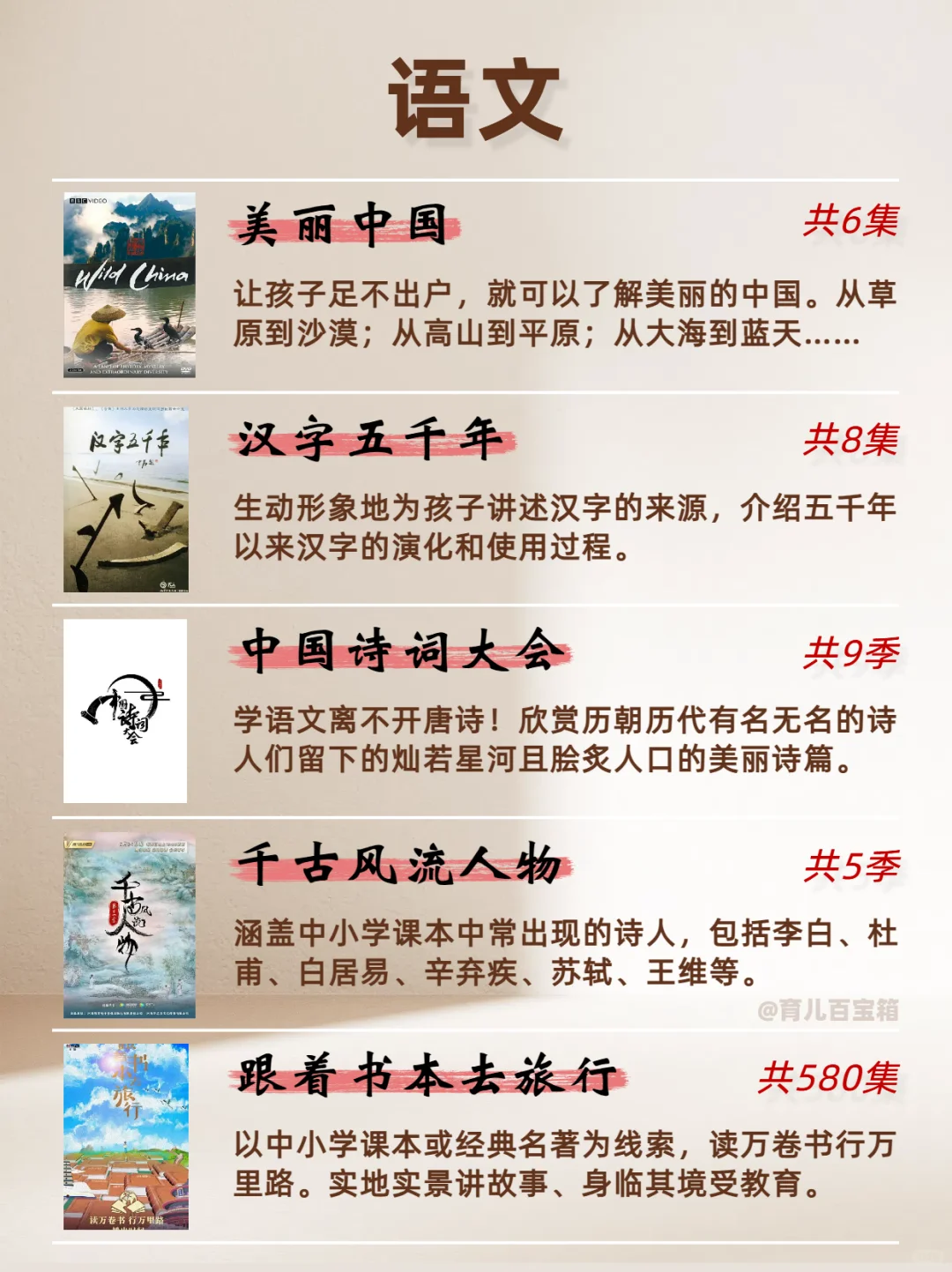 🔥央视力荐 | 30部小学生全科纪录片