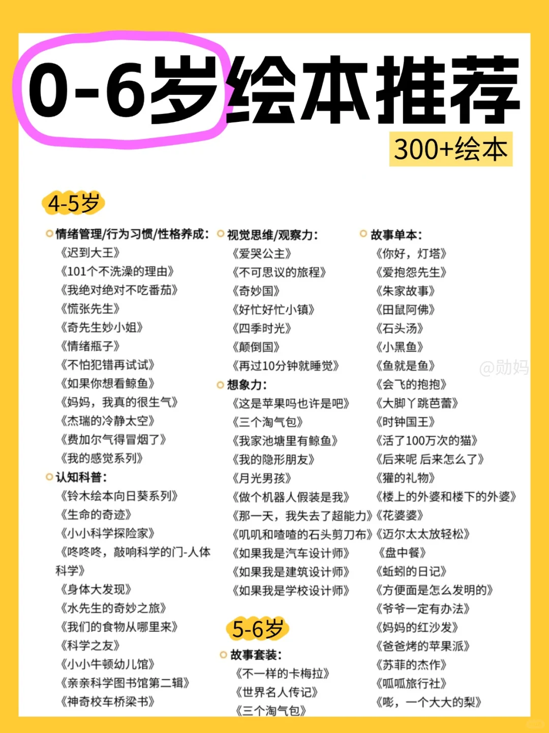0-6岁绘本合集📖不踩雷，4岁宝宝超爱！