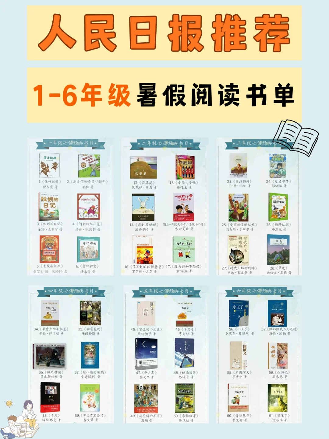 1-6年级必读！每天30分钟，让孩子爱上阅读