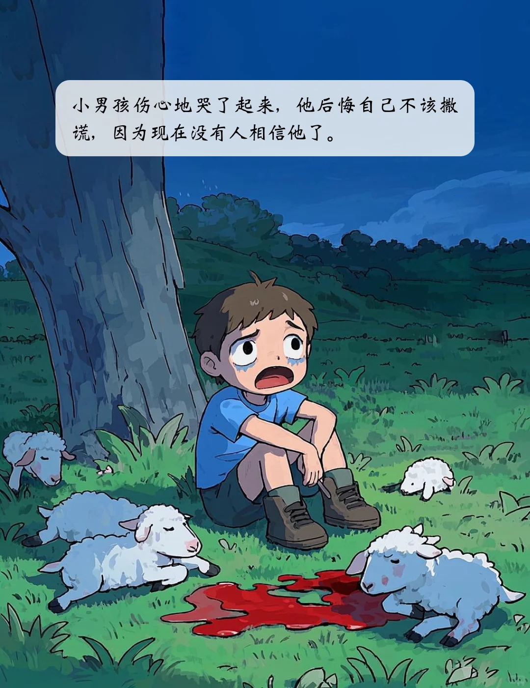 儿童故事绘本《狼来了》