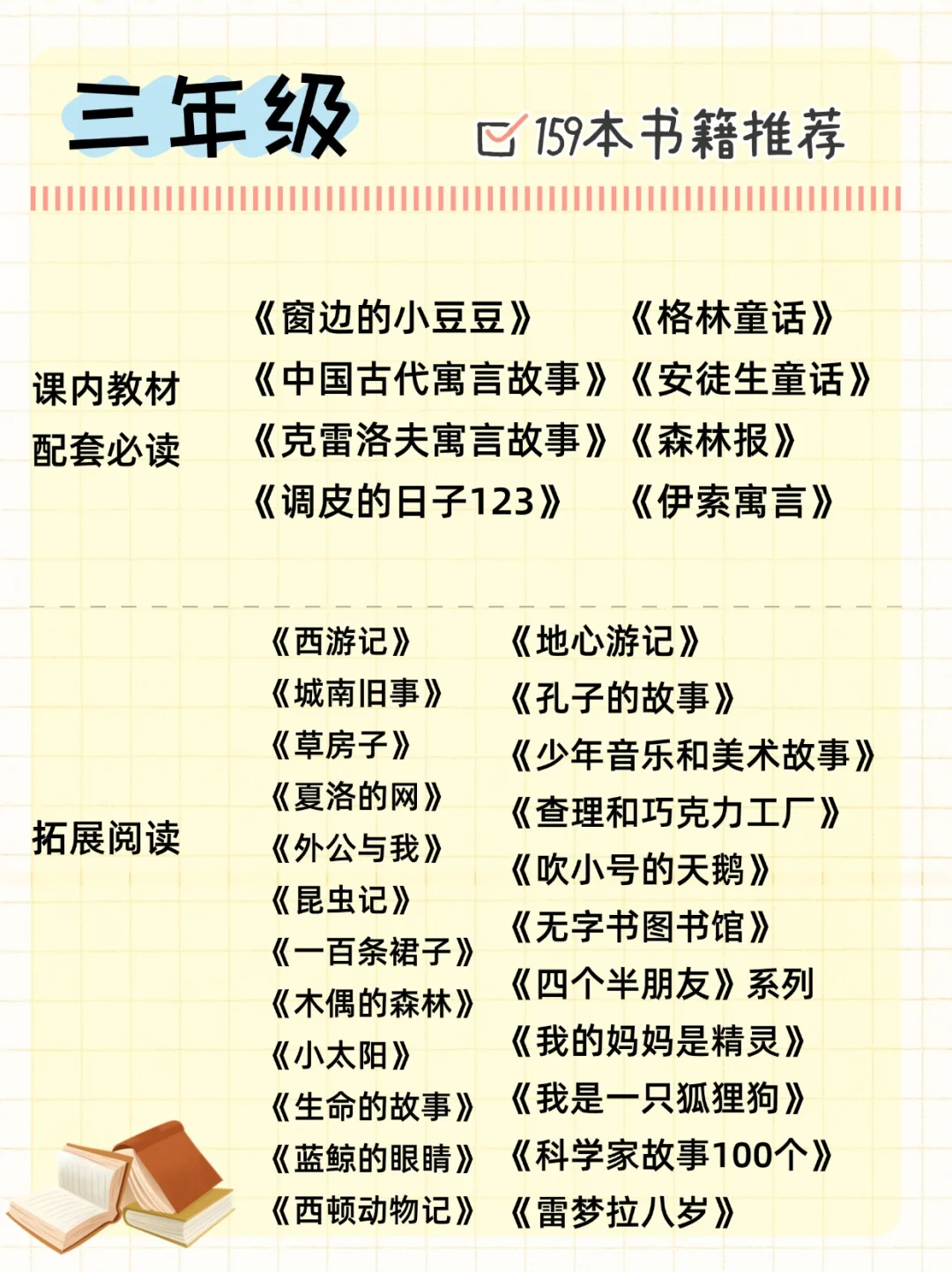 💯清华附小推荐书单❗海淀妈人手一份❗