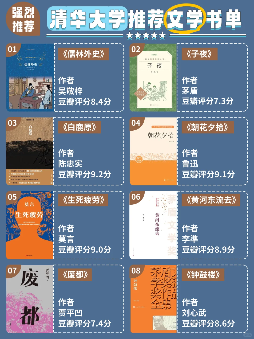 清华力推！50本必读书，全面提升文学素养
