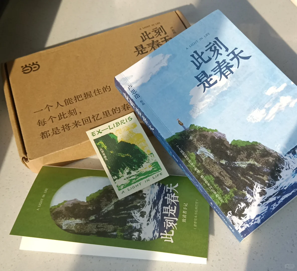 卢思浩新书《此刻是春天》收到啦!