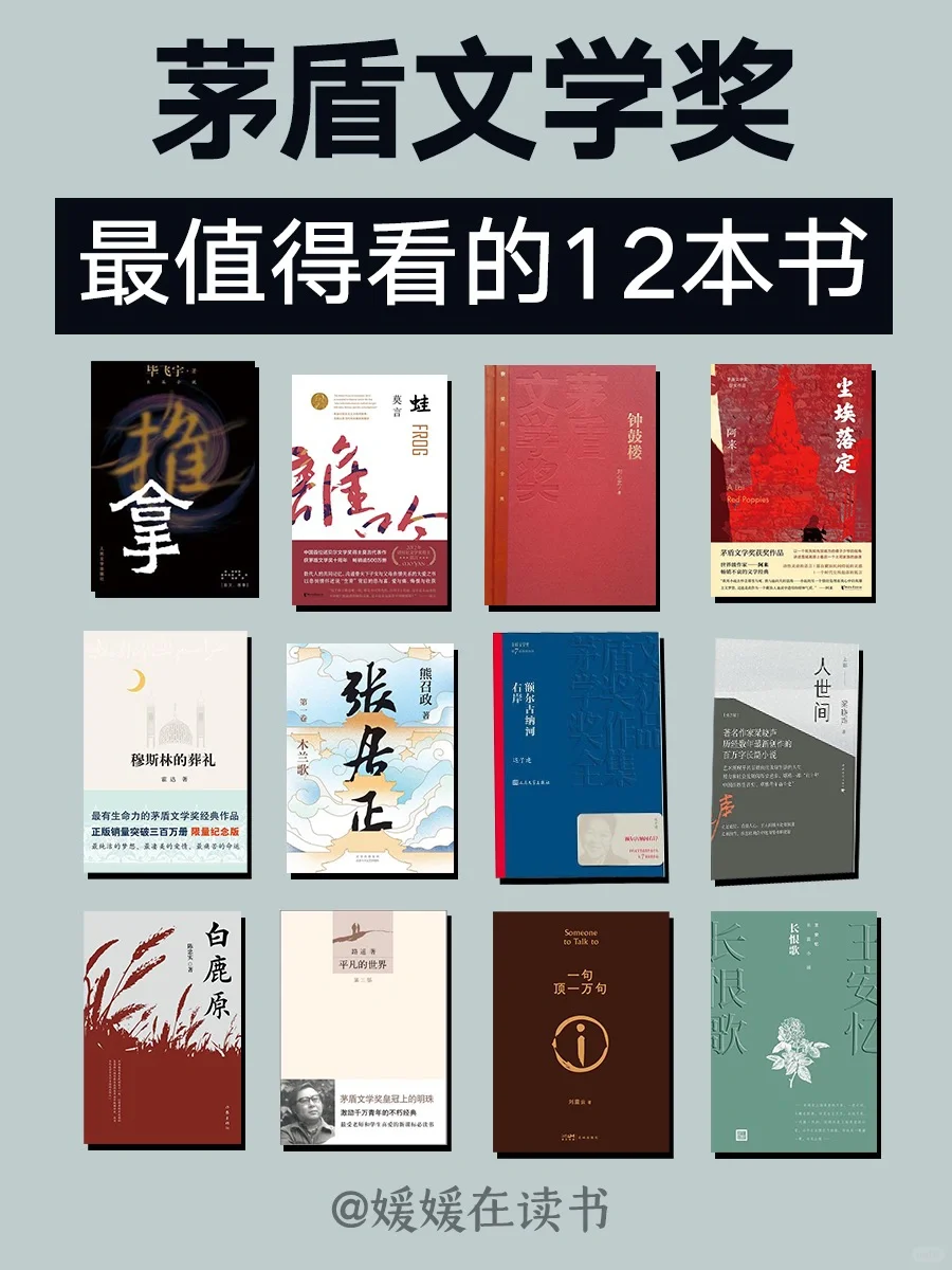一生必读🏆茅盾文学奖 最值得看的12本书