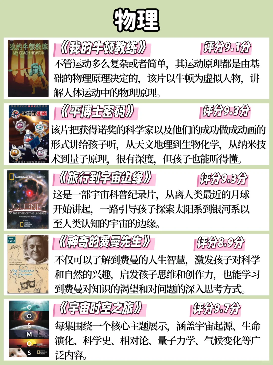 央视力荐35部高分全科纪录片，3-12岁必看