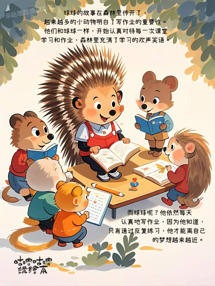 儿童绘本故事｜为什么总要写作业