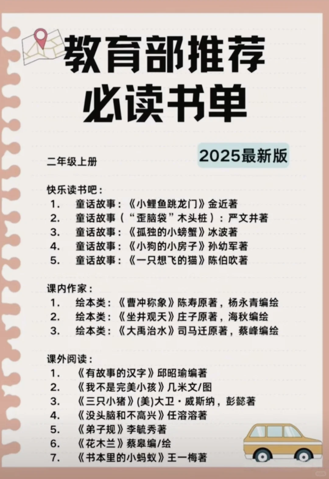 教育部权威推荐小学必读书单【2025版】