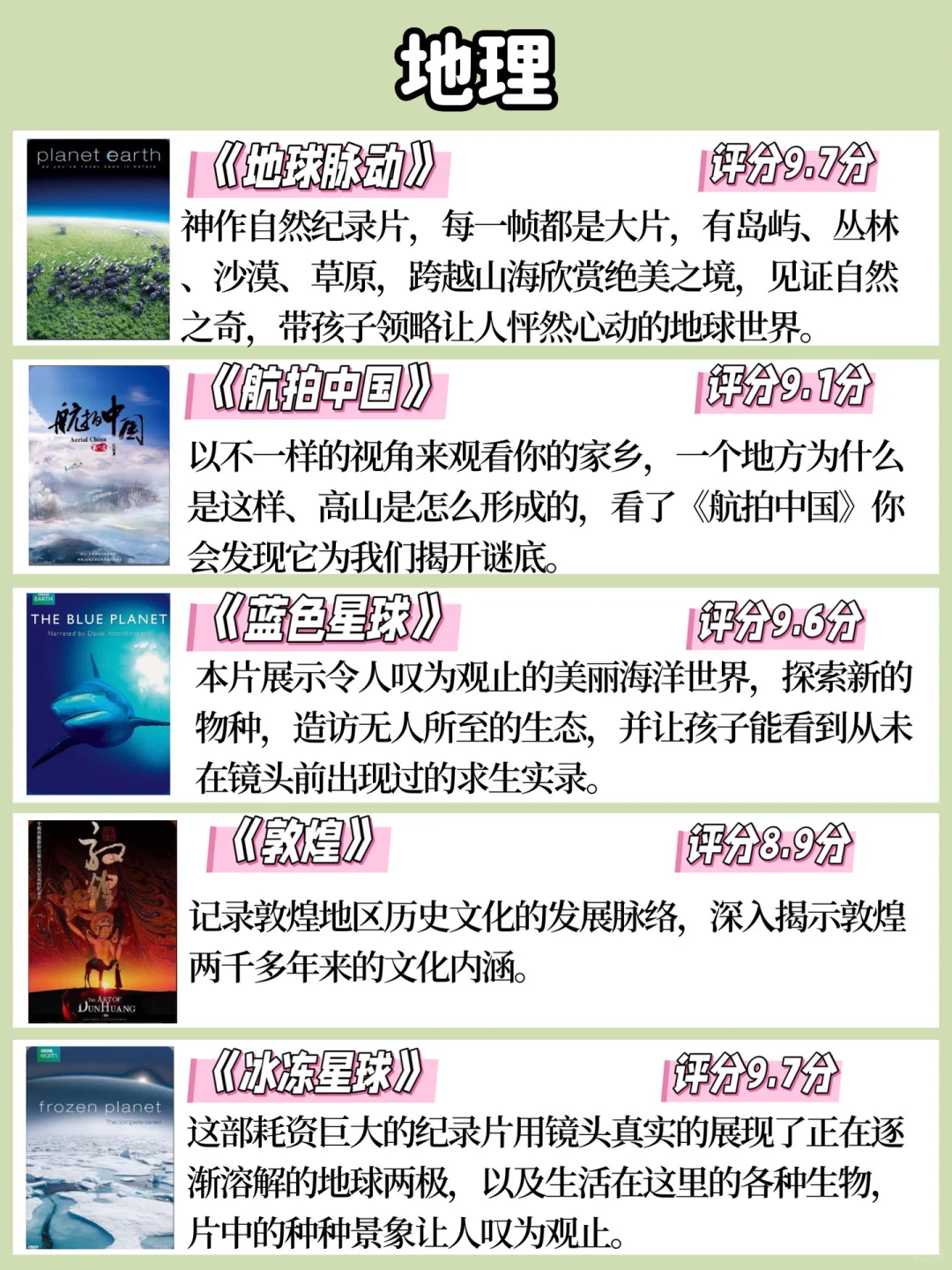 央视力荐35部高分全科纪录片，3-12岁必看