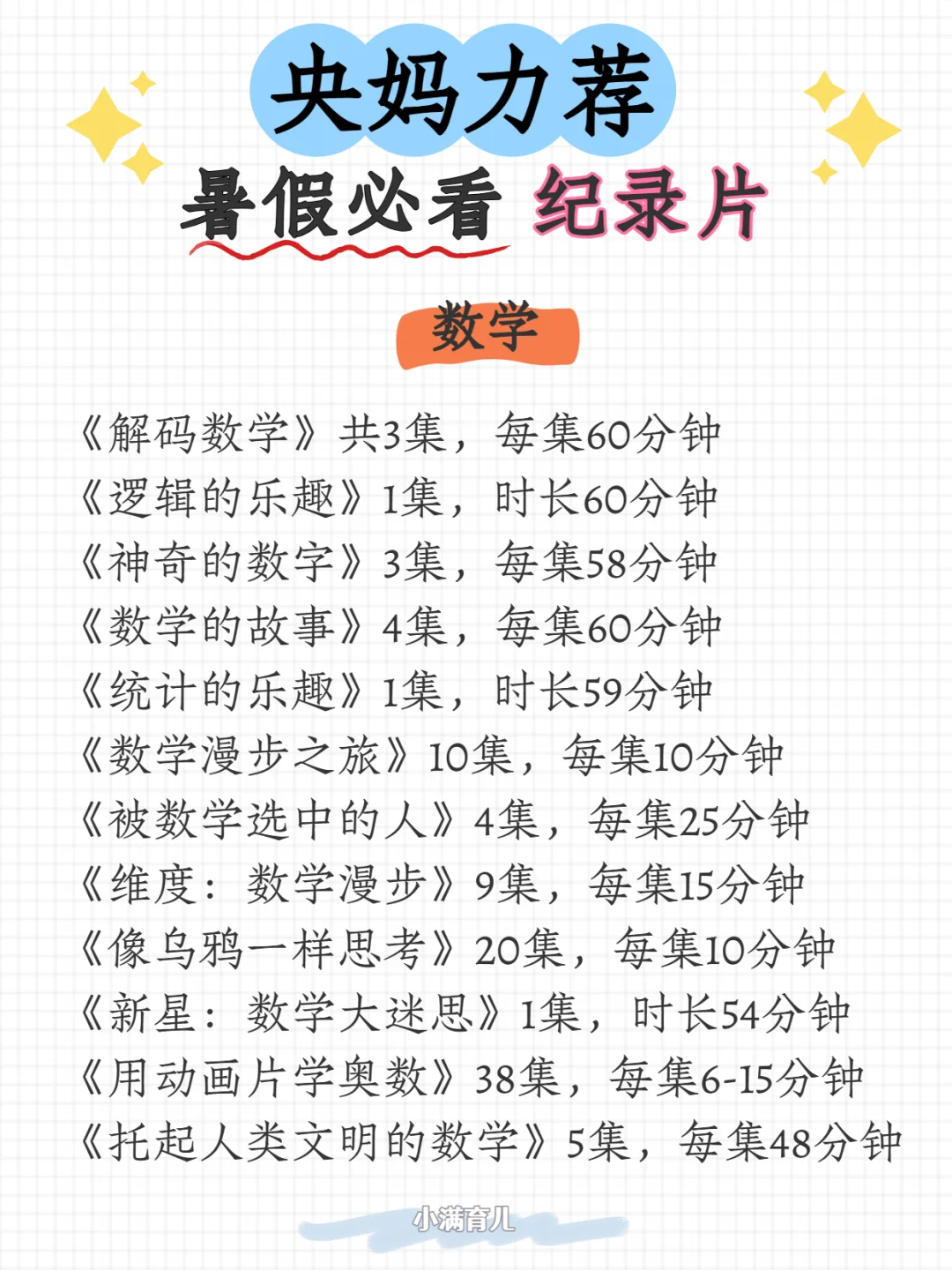 央妈力荐暑假必看纪录片