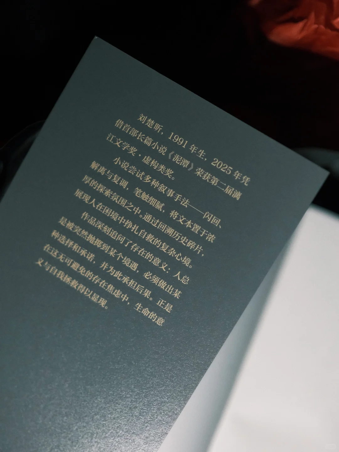 漓江文学奖获奖作品《泥潭》，刘楚昕亲签版。