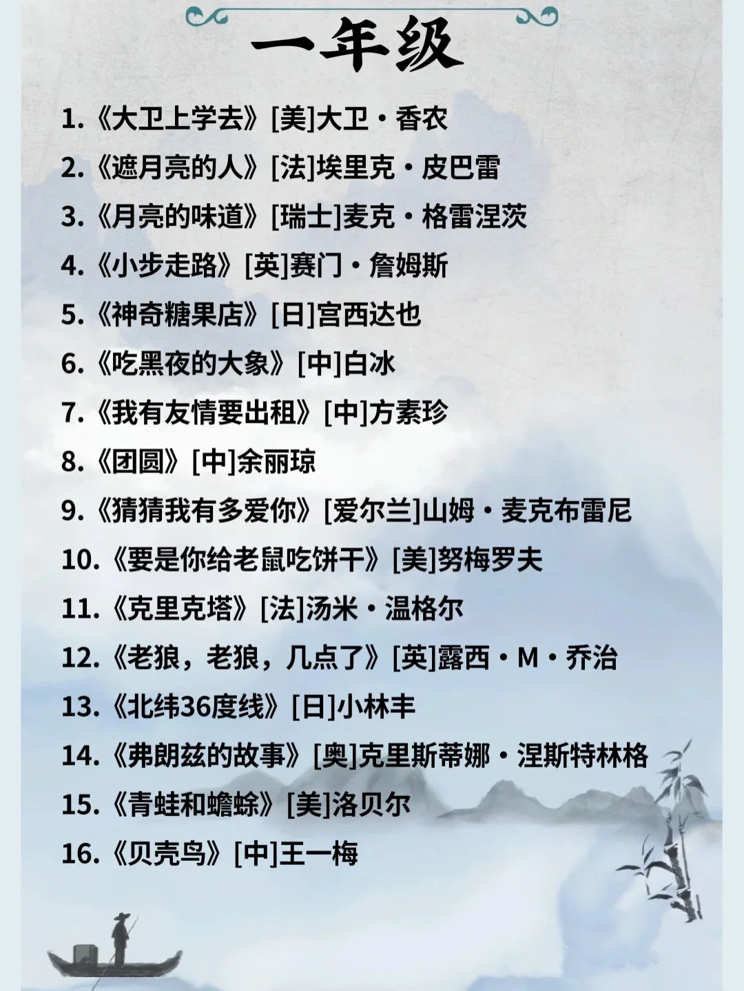 小学生书单📚豆瓣高分👍老师&家长建议收藏