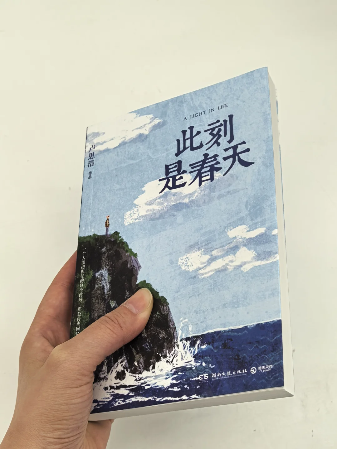 终于收到了卢思浩新书《此刻是春天》
