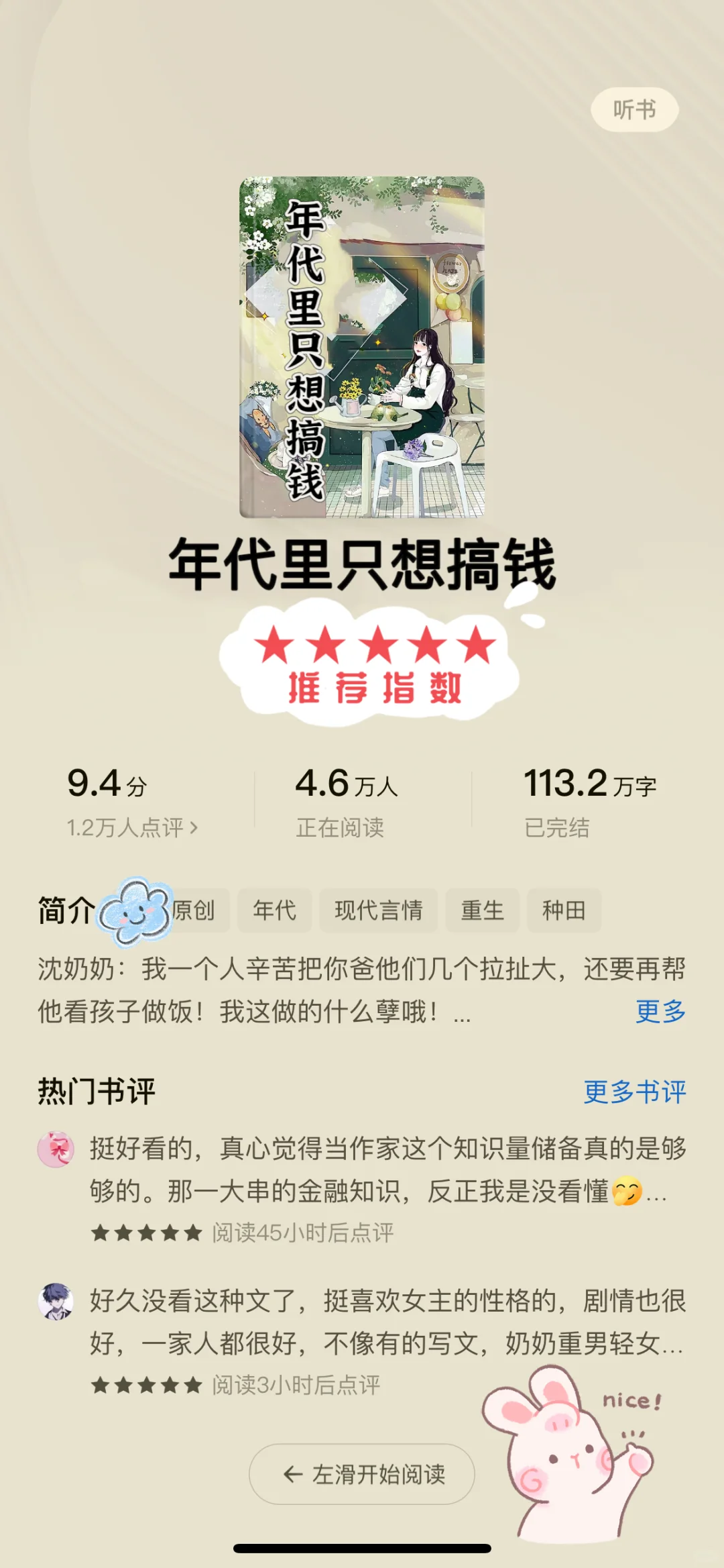 🍅超级好看的5⃣️本年代文❗️高分完结❗️强推