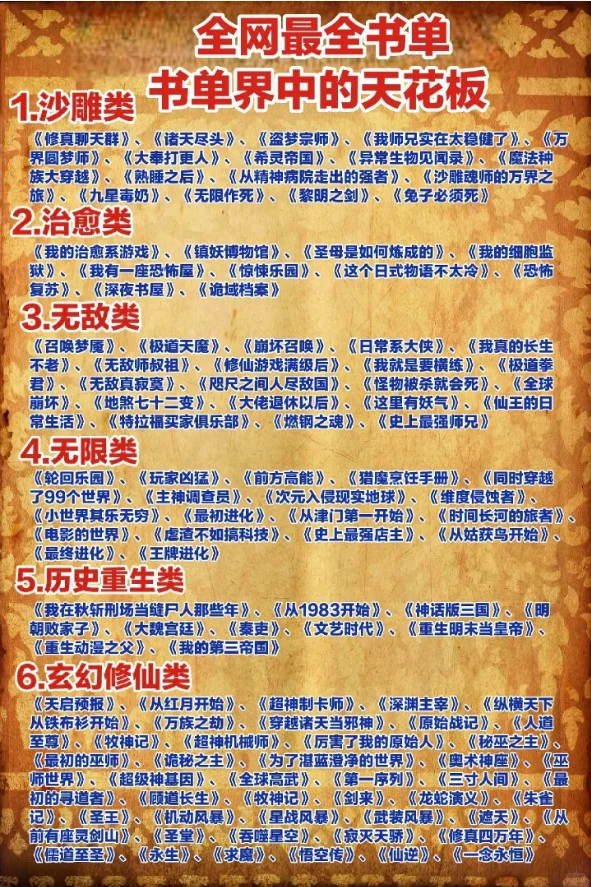 书单天花板！不可能有人都看过