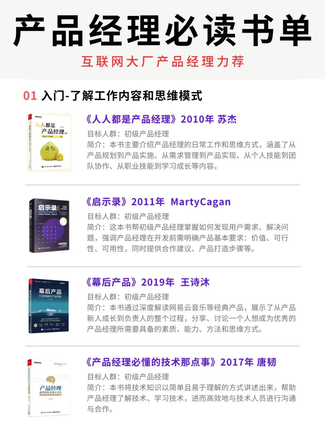 产品经理推荐书单｜从入门到进阶16本📖