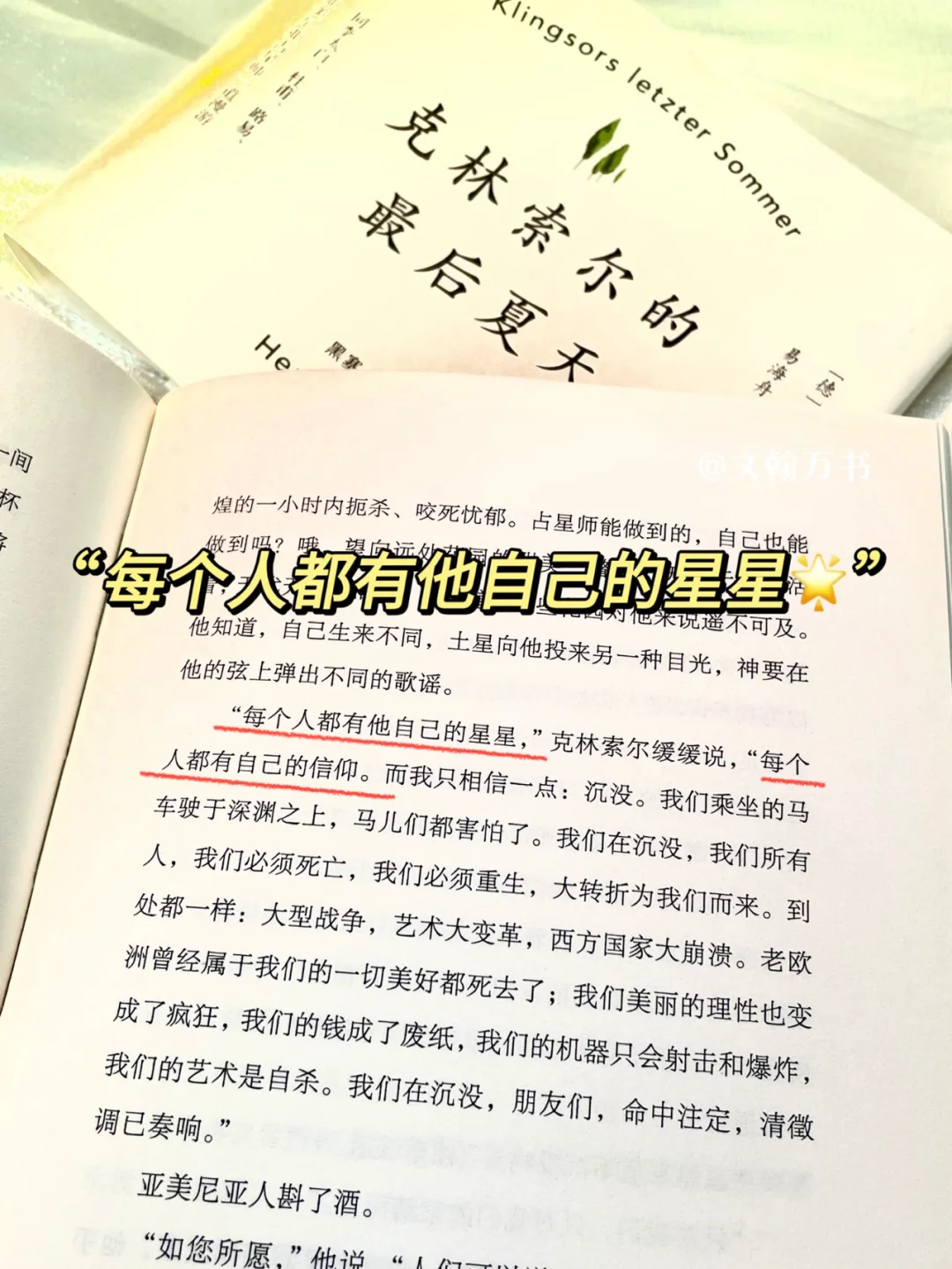 不愧诺奖顶级文笔！黑塞太太太会写浪漫了！