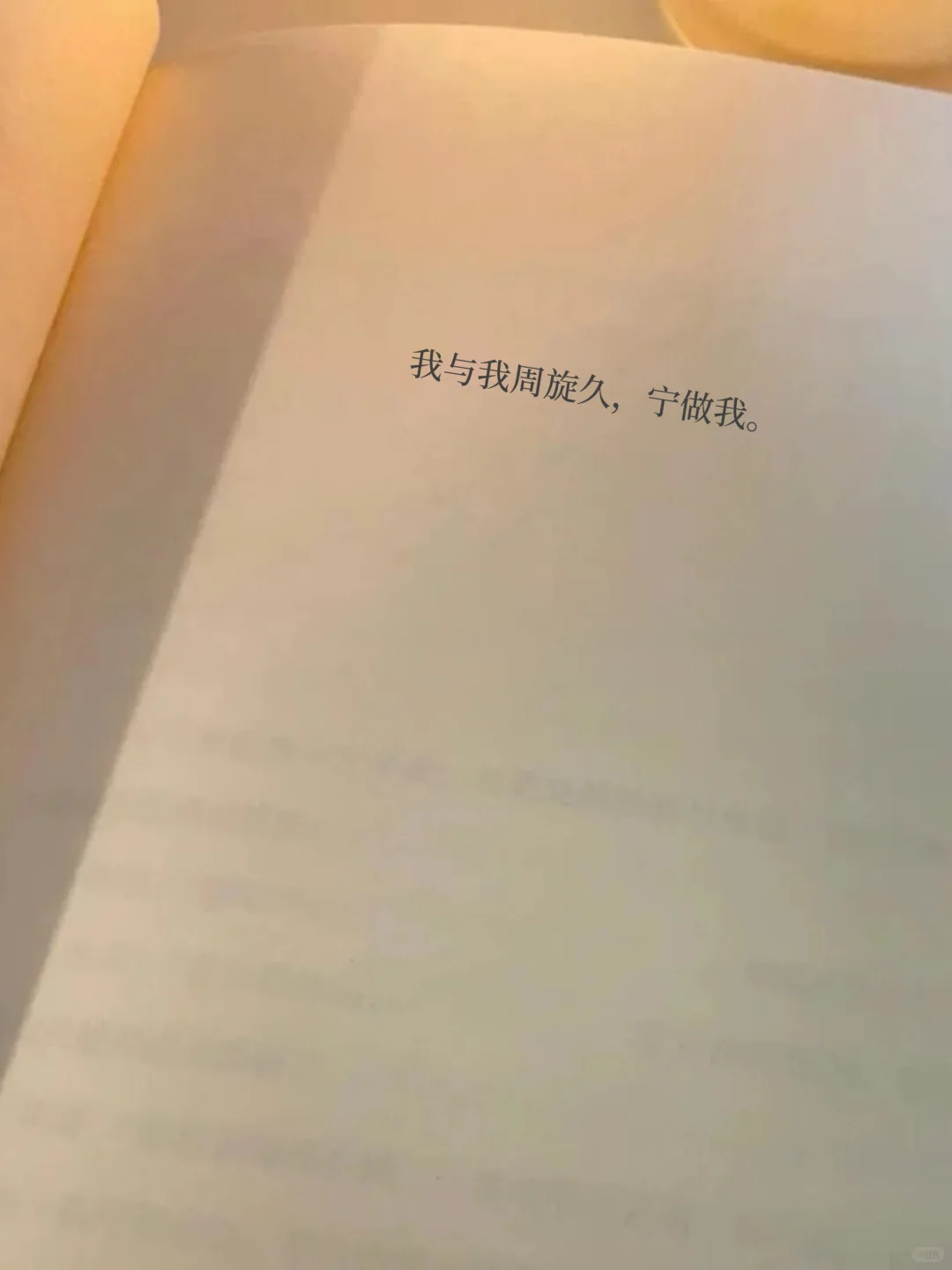 余华《文城》：“我与我周旋久，宁做我”。