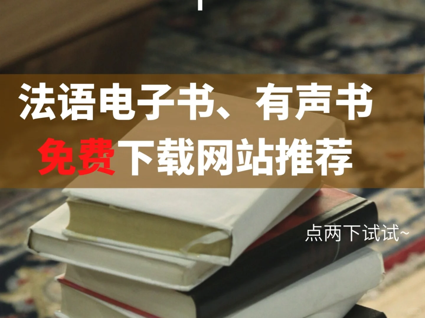 法语原版电子书、有声书免费下载网站推荐！