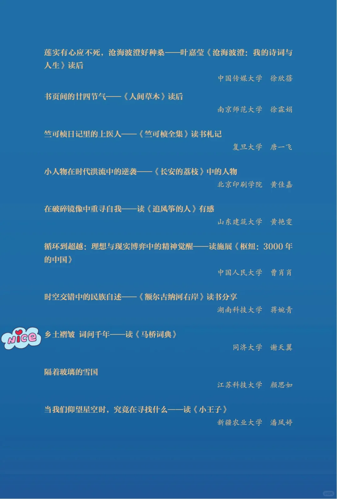 我给“大学生阅读分享活动”做复审😄