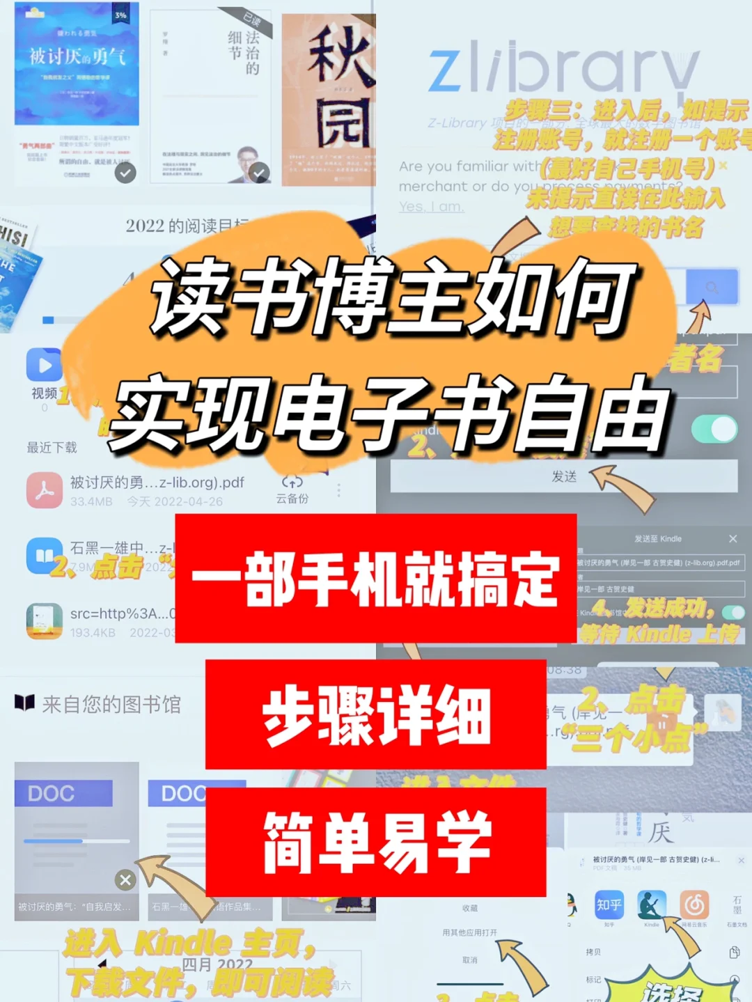 读书博主㊙️教你用一部手机实现“电子书自由”