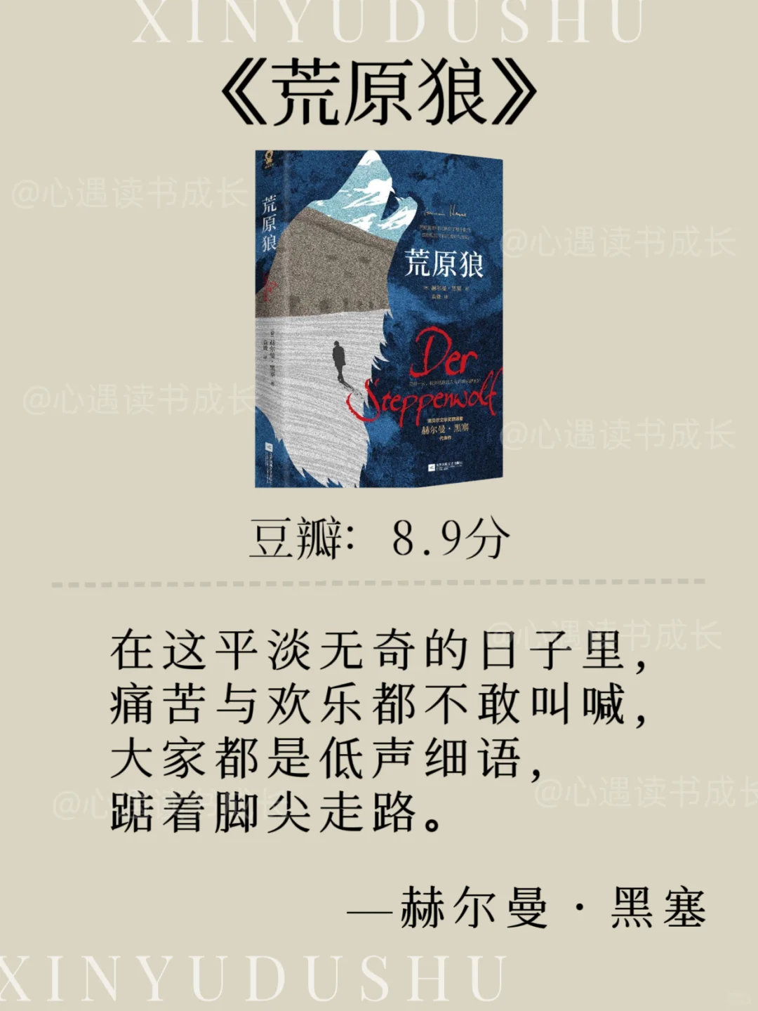📚女生一定要读黑塞，提升自我的灵魂之书