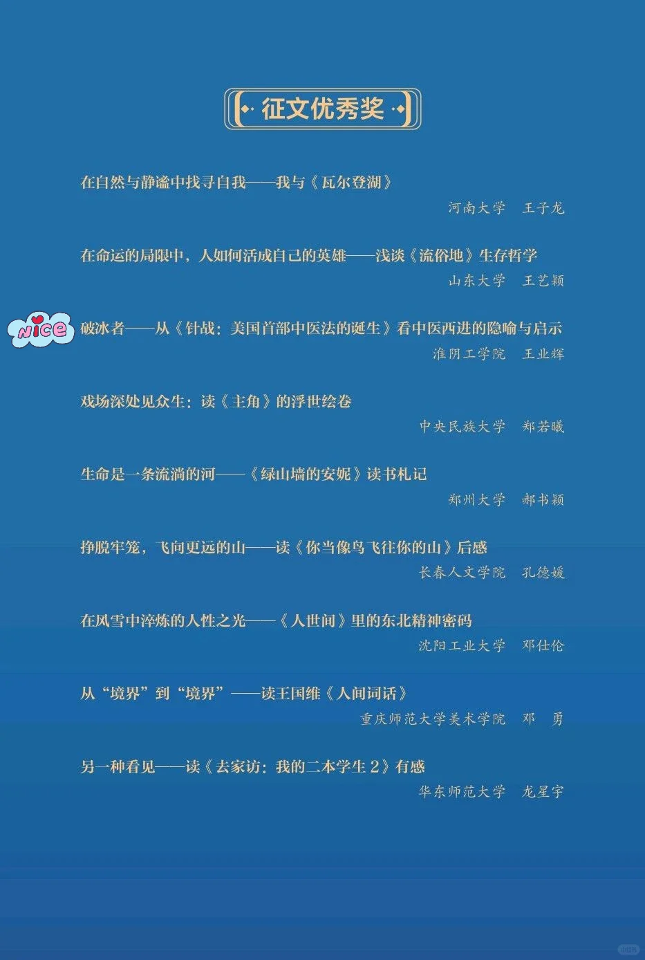 我给“大学生阅读分享活动”做复审😄