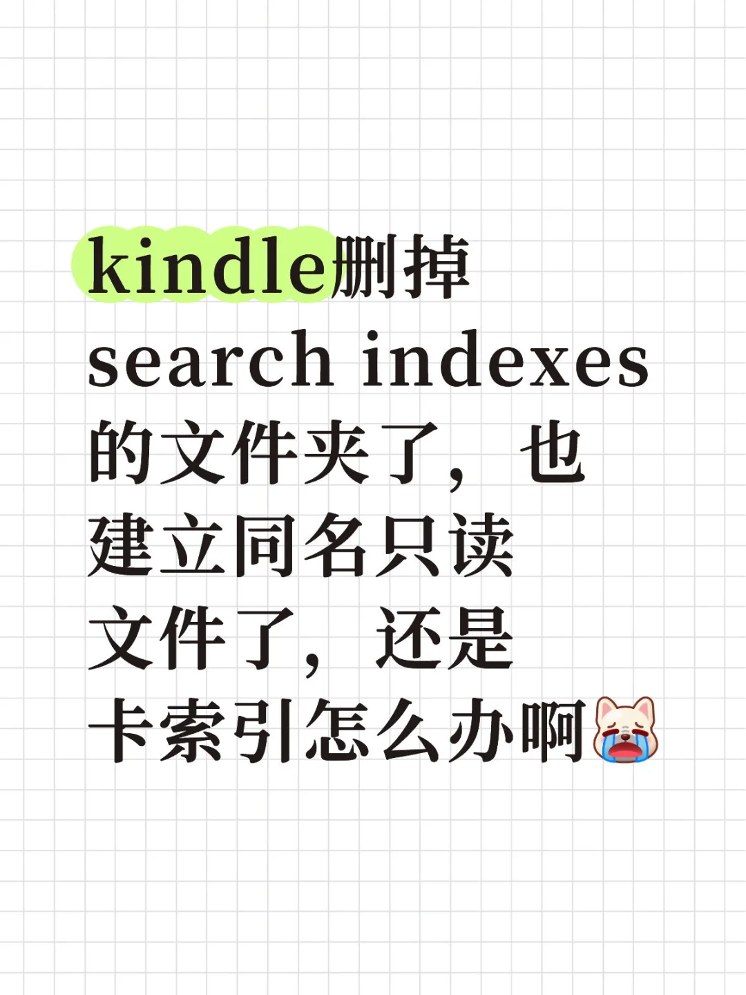 kinlde求救🆘