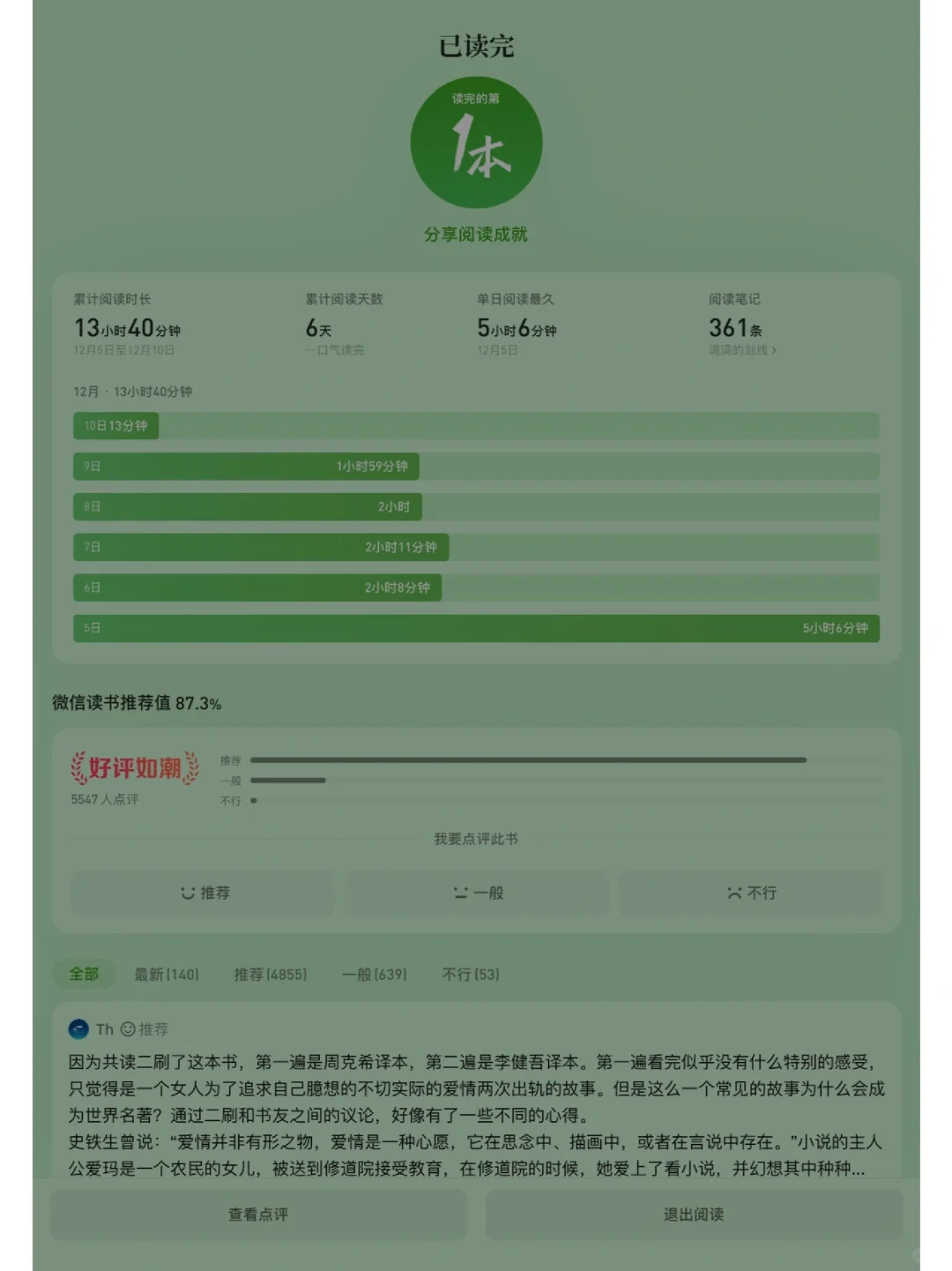 📚No.19 ｜ 读《包法利夫人》