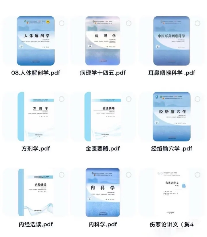 中医学十四五规划教材pdf