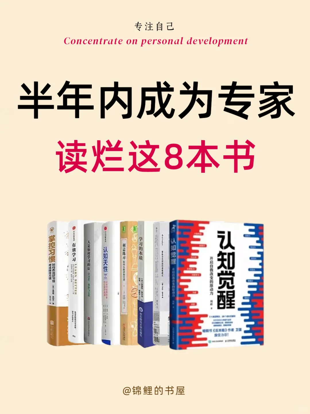 半年内成为专家的8本书｜惊艳所有人