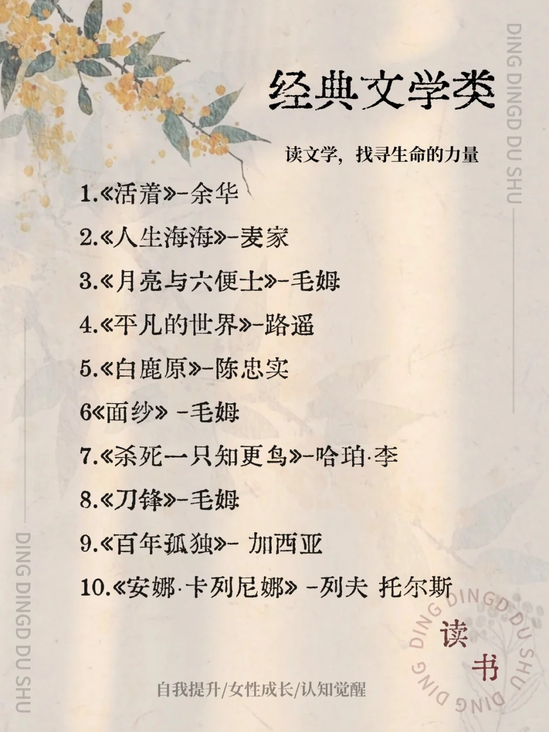 2025年书单：敢不敢在2025年看完这50本书