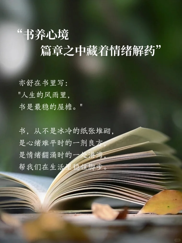 到了一定年纪才发现：书，最养人