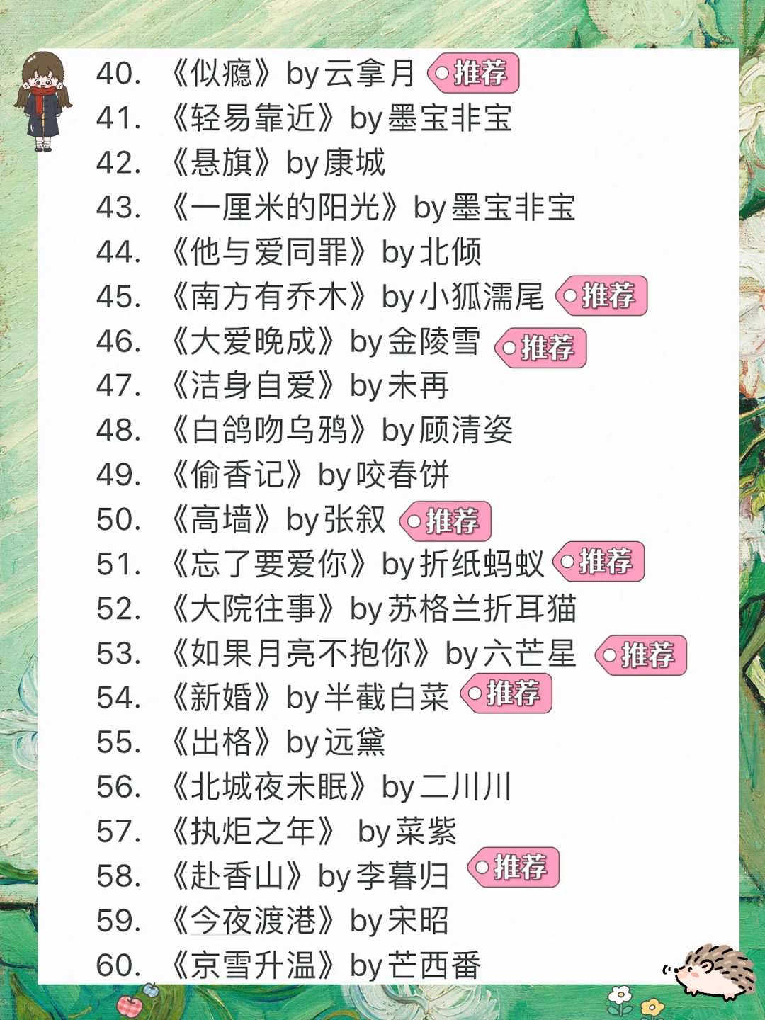文荒必看！！！60本超级经典京圈高干文1