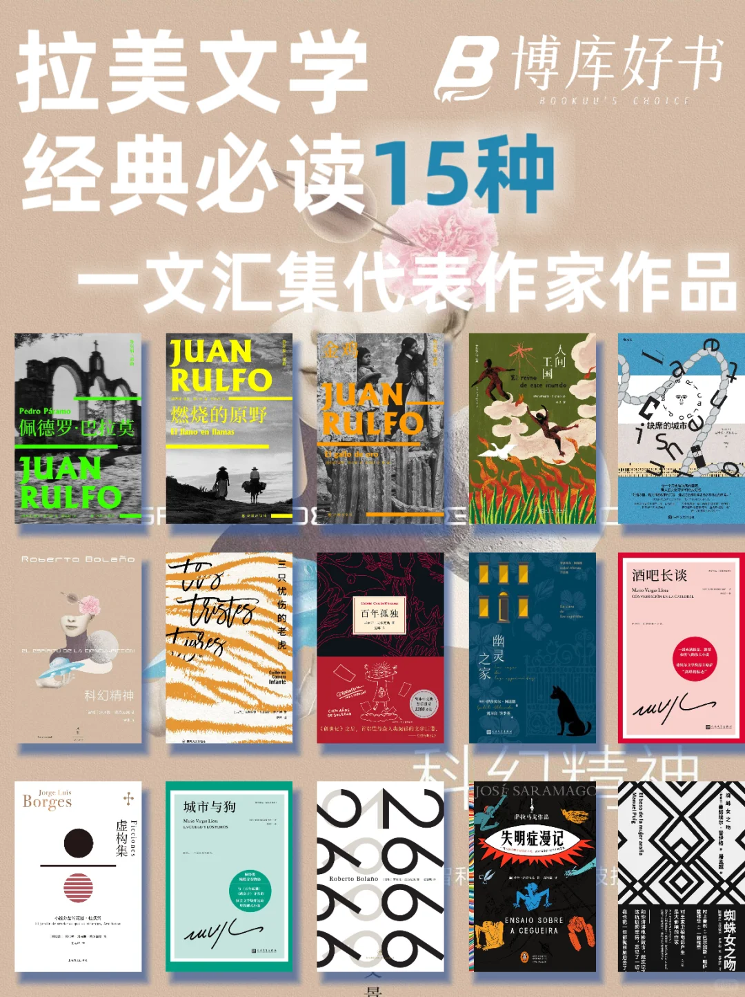 拉美文学经典15种 高分书单推荐📚
