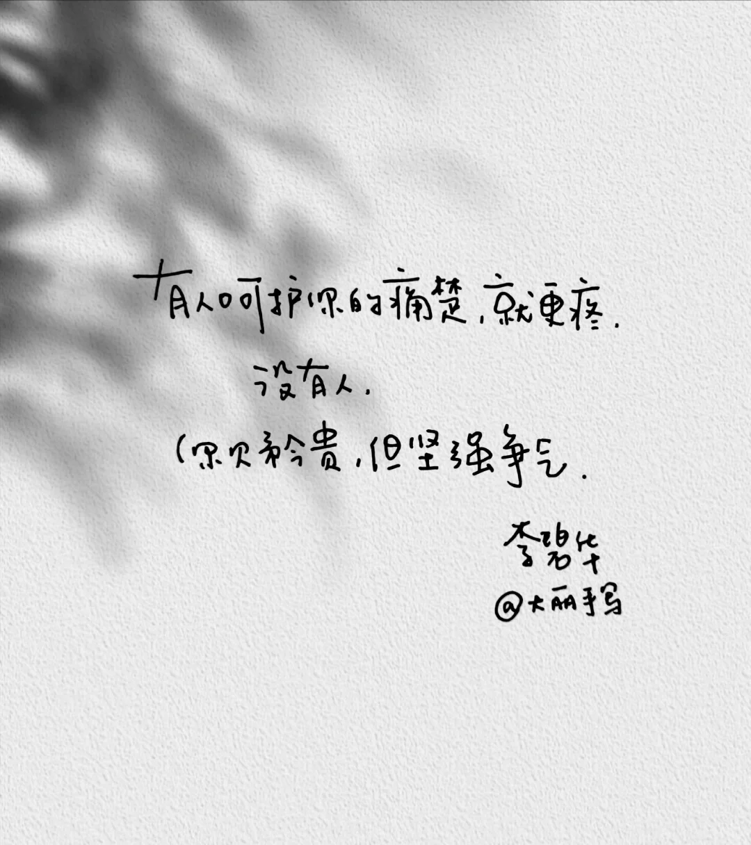 李碧华经典语录|手写摘抄