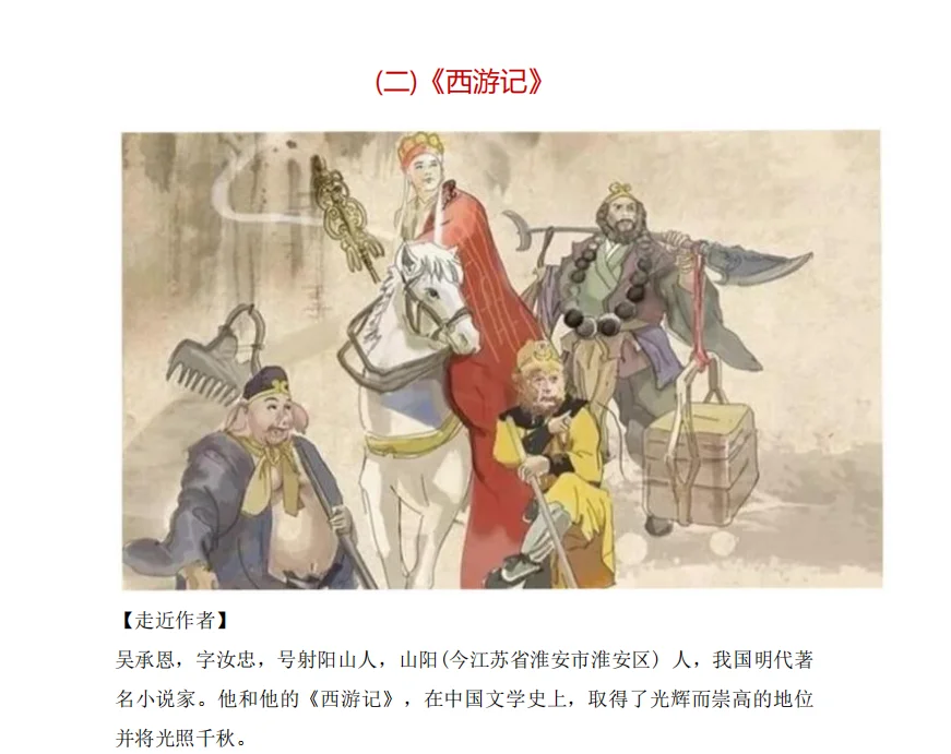 初中党必看！！！12本名著考点全梳理