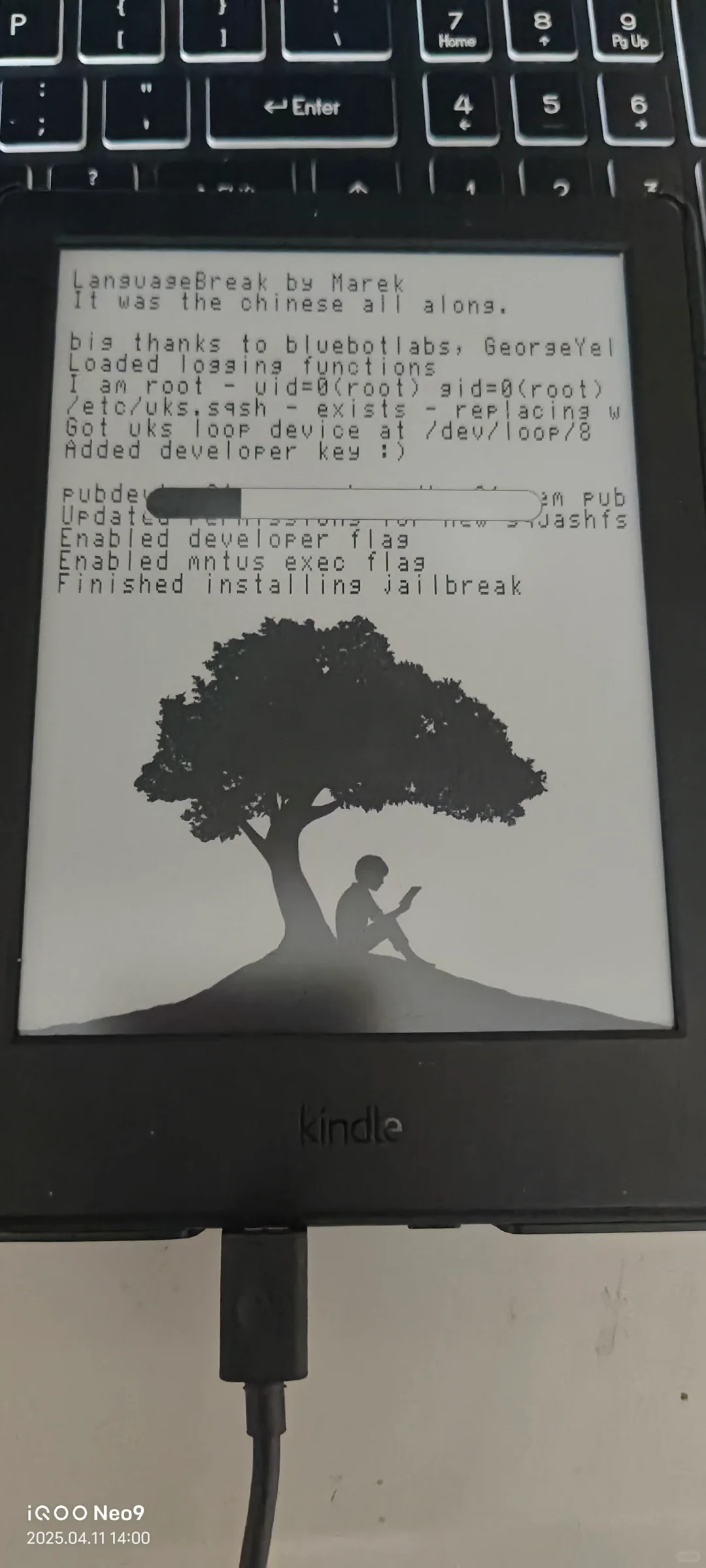 Kindle k8换电池后电量识别异常