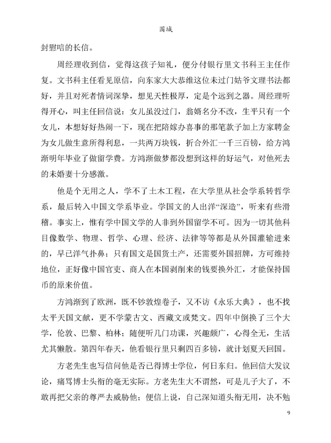 优秀图书推荐-围城