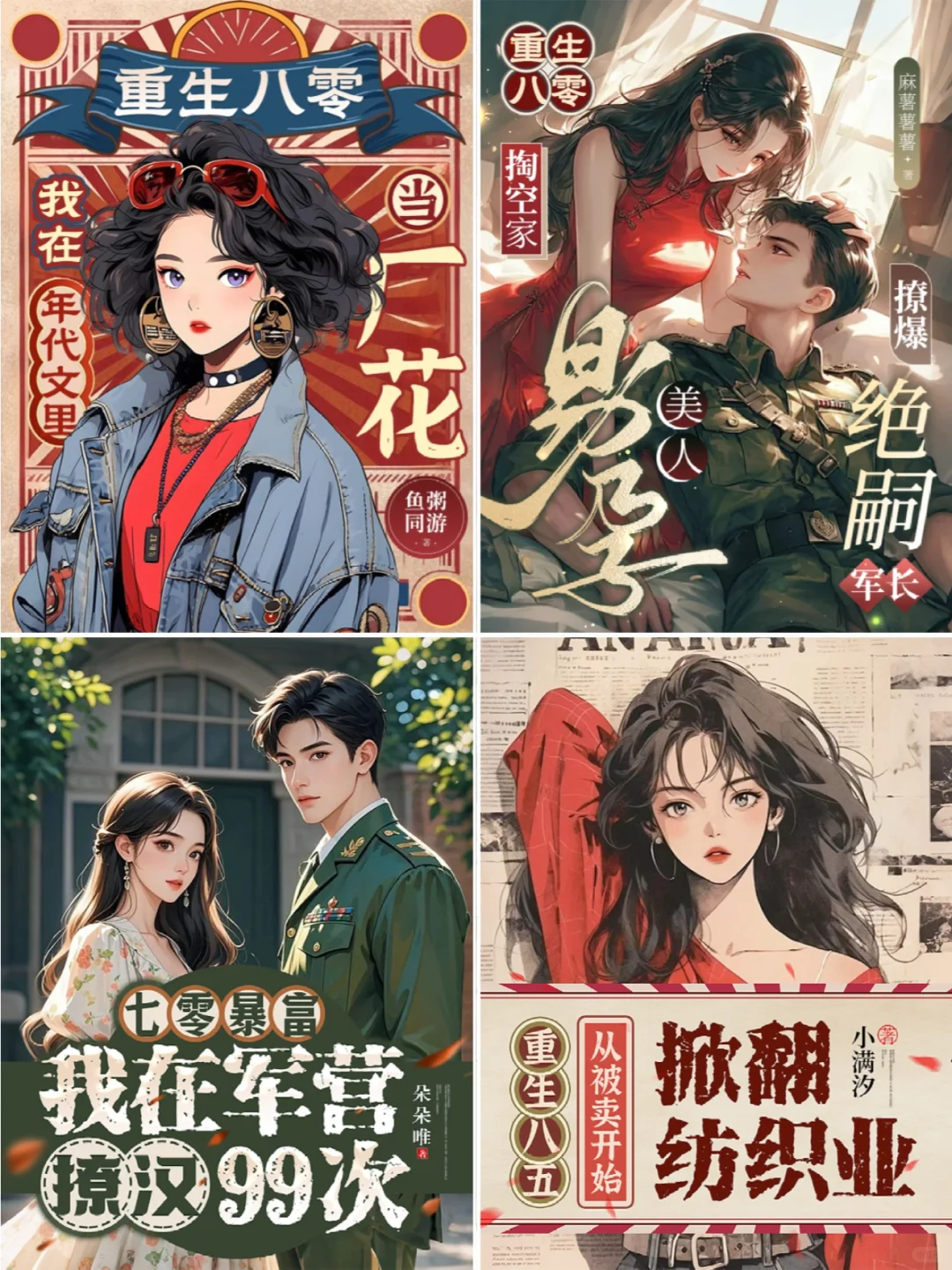 今天是年代文封面合集