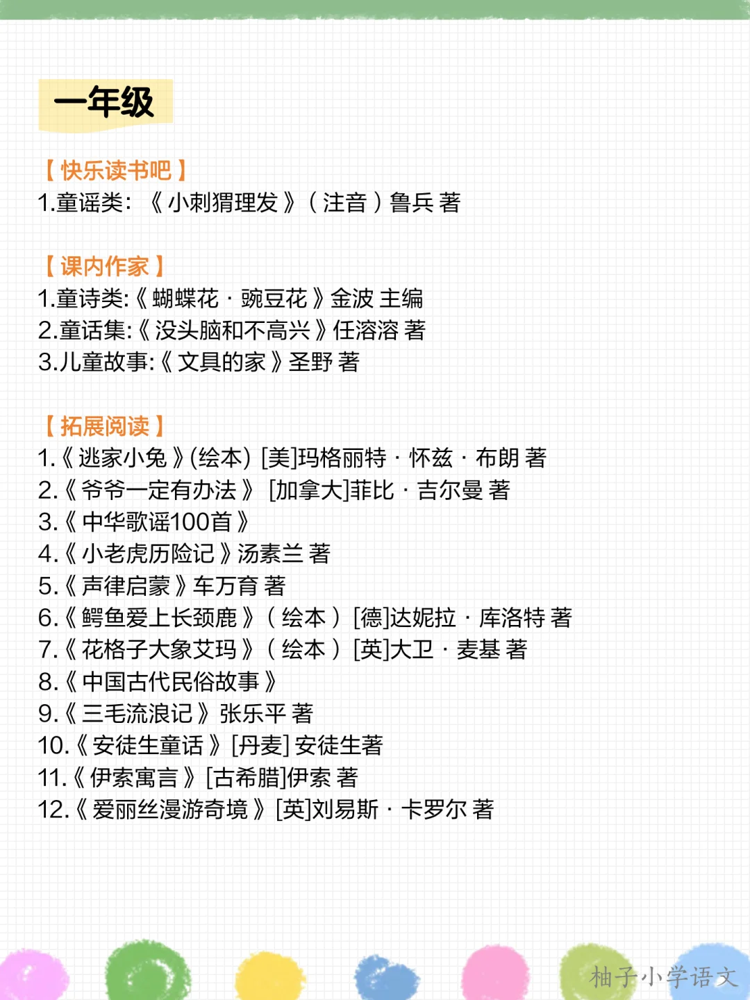 收藏｜2025年小学生暑假阅读书单🌟
