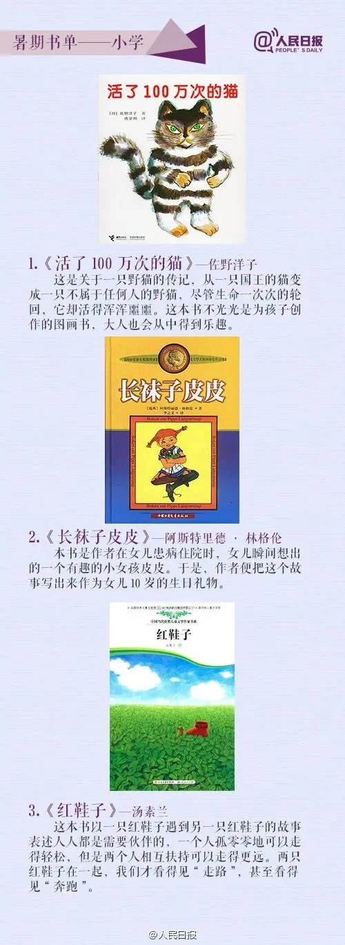 人民日报：孩子必读的33本经典好书（收藏)