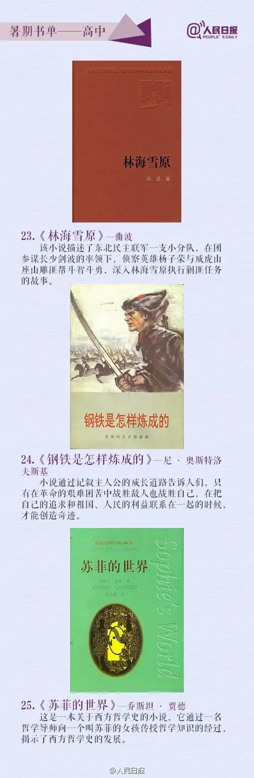 人民日报：孩子必读的33本经典好书（收藏)