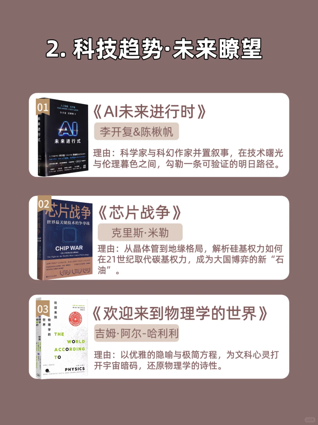 2025年书单 8大领域 24本书