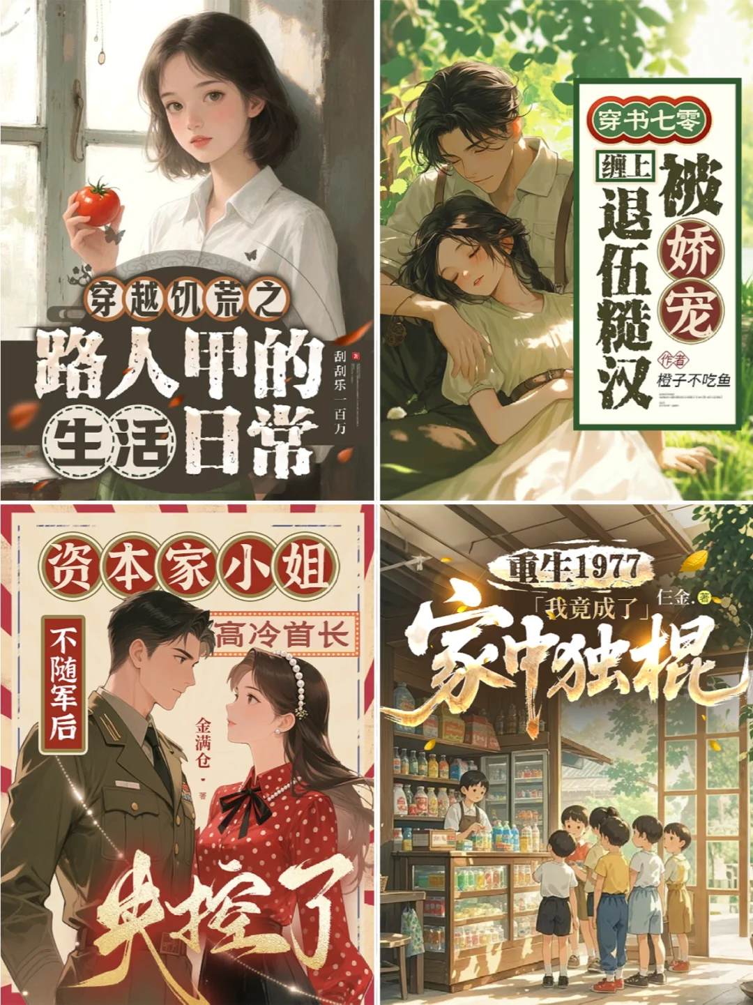 今天是年代文封面合集